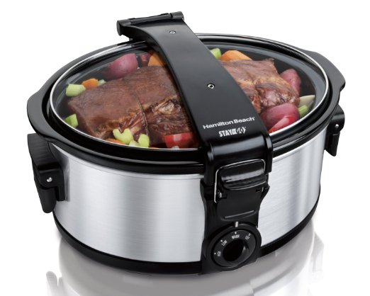 Hamilton Beach 33461 Stay or Go 6-Quart Portable Slow Cooker